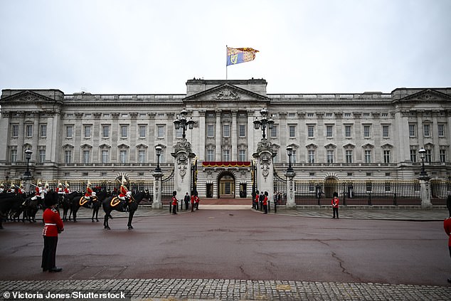 A general view of Buckingham Palace during Trooping the Colour in London this morning
