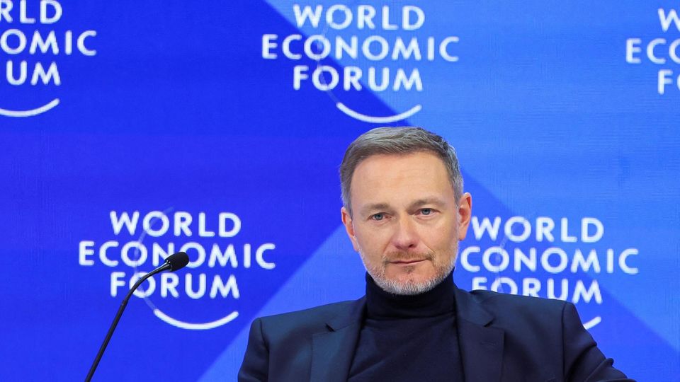 Finance Minister Christian Lindner at the 54th meeting of the World Economic Forum in Davos, Switzerland