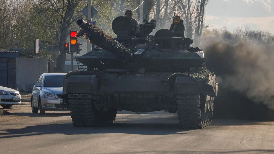 Russian Pnazer in occupied Donetsk.
