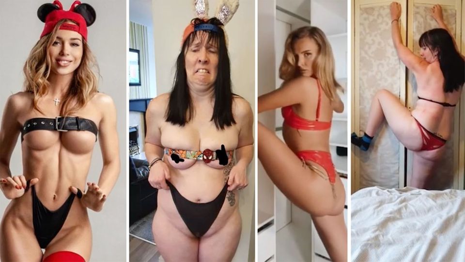 Mother imitates influencers and becomes a hit with bare skin