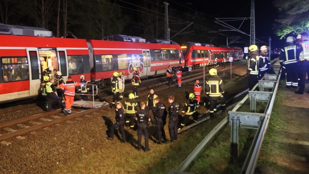 The fire department cleared the train.