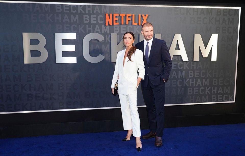 Victoria and David Beckham at the premiere of their Netflix documentary