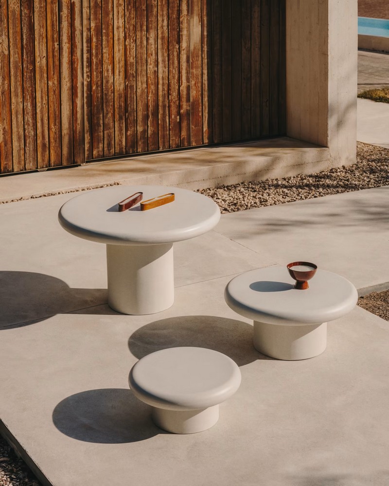 2024 outdoor decor trend - the mineral coffee table
