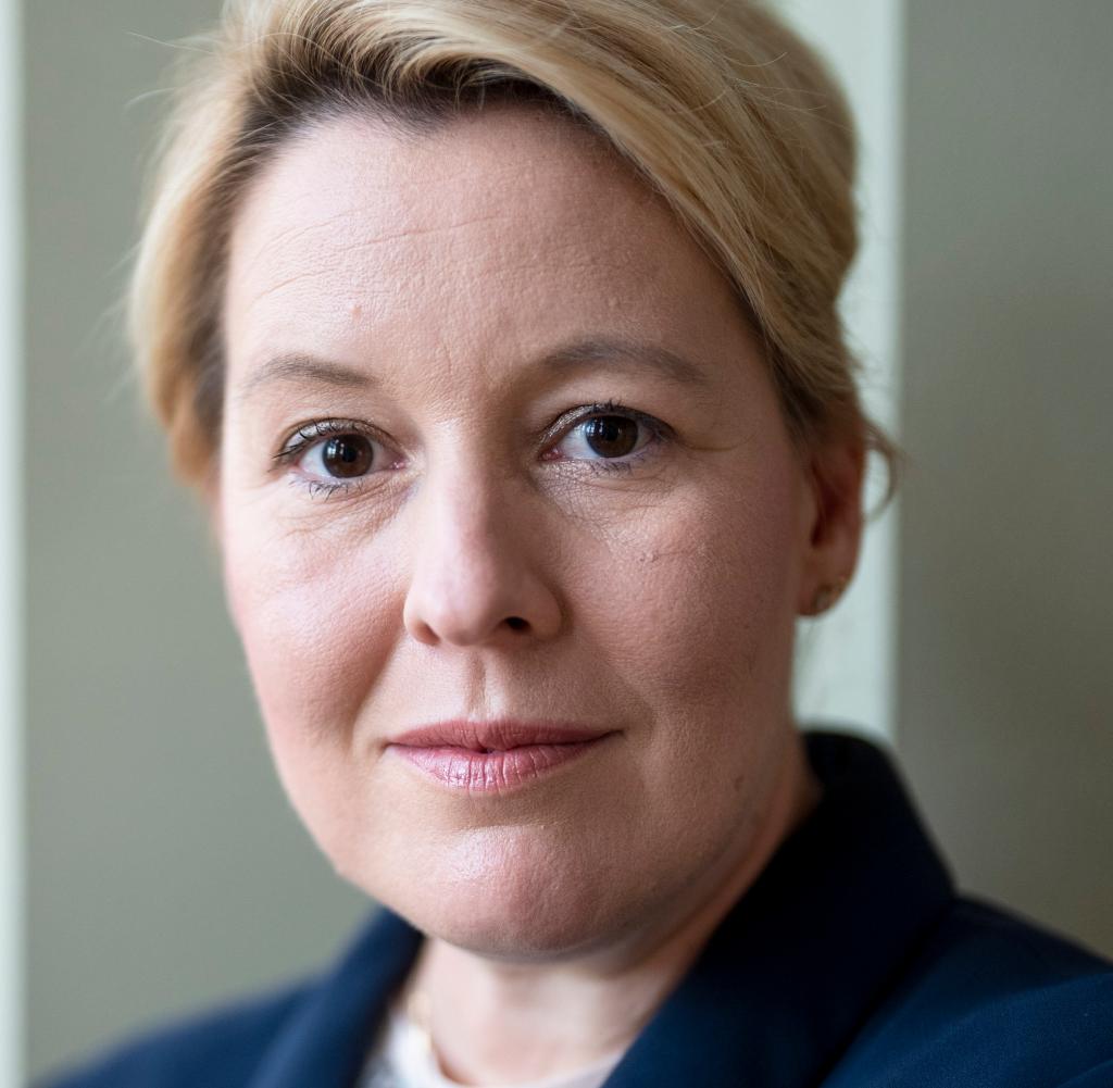 Berlin's Senator for Economic Affairs and SPD state leader Franziska Giffey