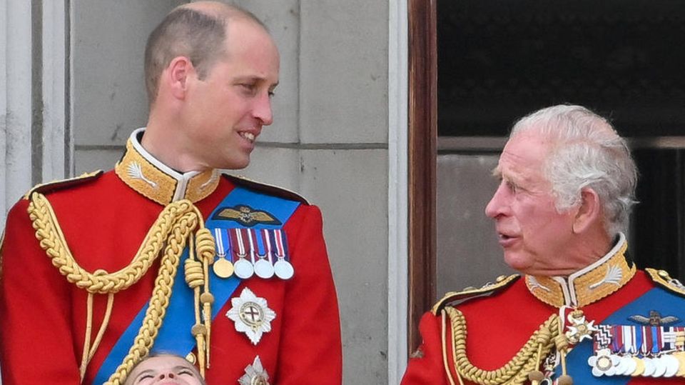Prince William and his father, King Charles III.