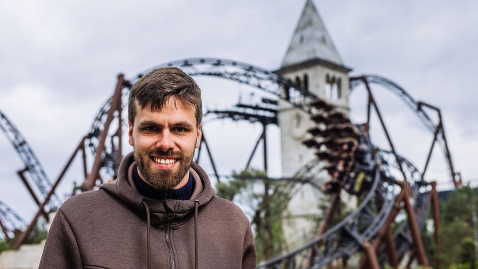 Patrick Marx, project manager at Europapark Rust in front of his new roller coaster