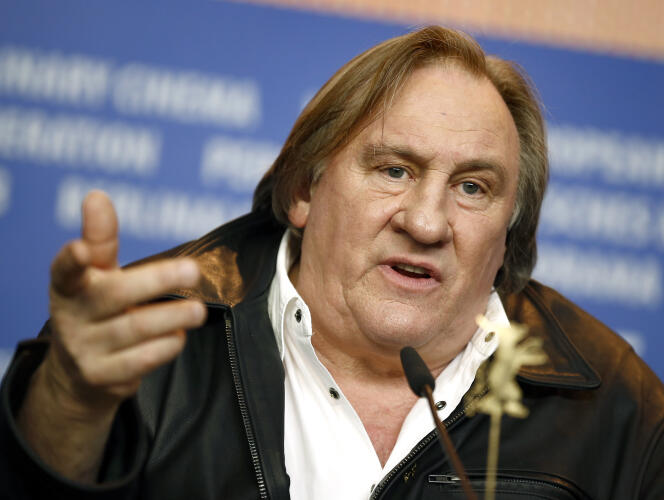 Gérard Depardieu, during the press conference for the film “Saint Amour”, at the Berlinale, in Berlin, February 19, 2016.