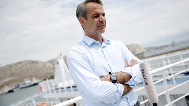 Asylum compromise: Greek Prime Minister Kyriakos Mitsotakis scored points with voters with his promise to take tougher action against illegal migration.