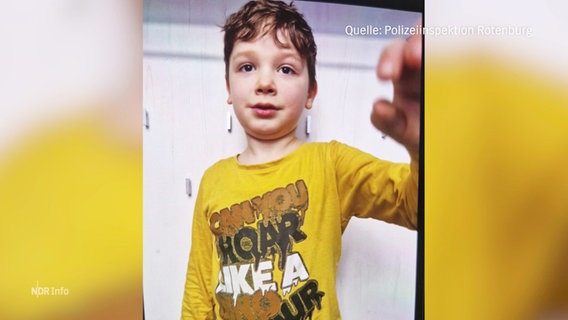 A photo of the missing boy Arian.  © Screenshot 