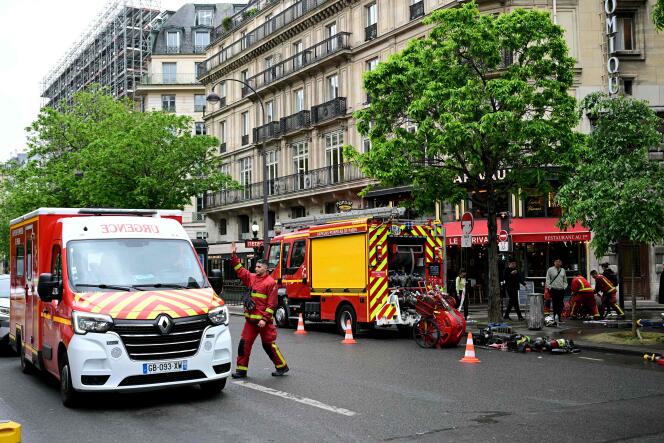   Firefighters intervened during the night of Monday April 29 to Tuesday April 30 for a fire in a building in Paris. 