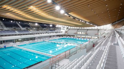 Interior view of the Olympic Aquatics Center.  (Greater Paris Metropolis)