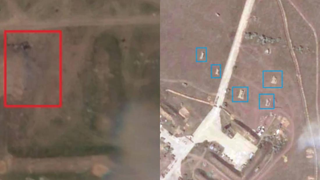 Satellite images of Dzhankoi airfield