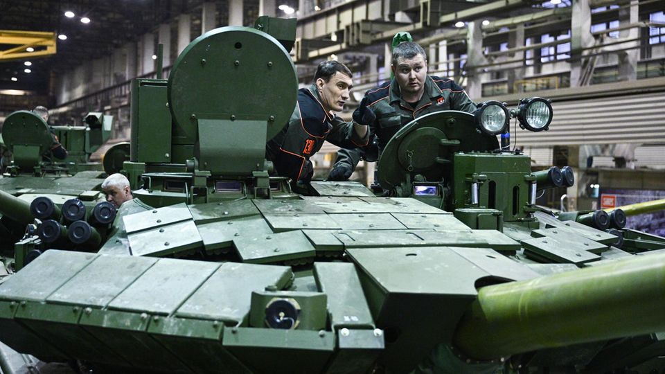 Without China's ball bearings, Putin could barely get these T-90 tanks rolling off the assembly line