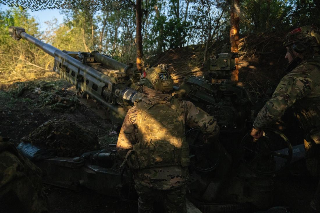 Soldiers of Ukraine in the war against Russia