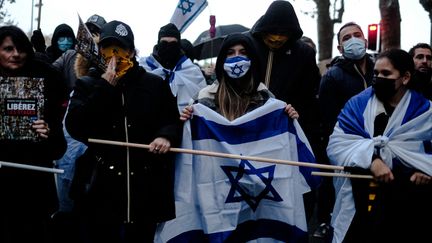 March against anti-Semitism which brought together more than 100,000 people in Paris, November 23, 2023. (ALEXANDRE BRE / HANS LUCAS)