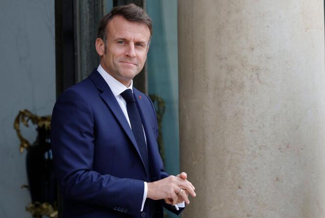 Emmanuel Macron, at the Elysée, May 3, 2024.